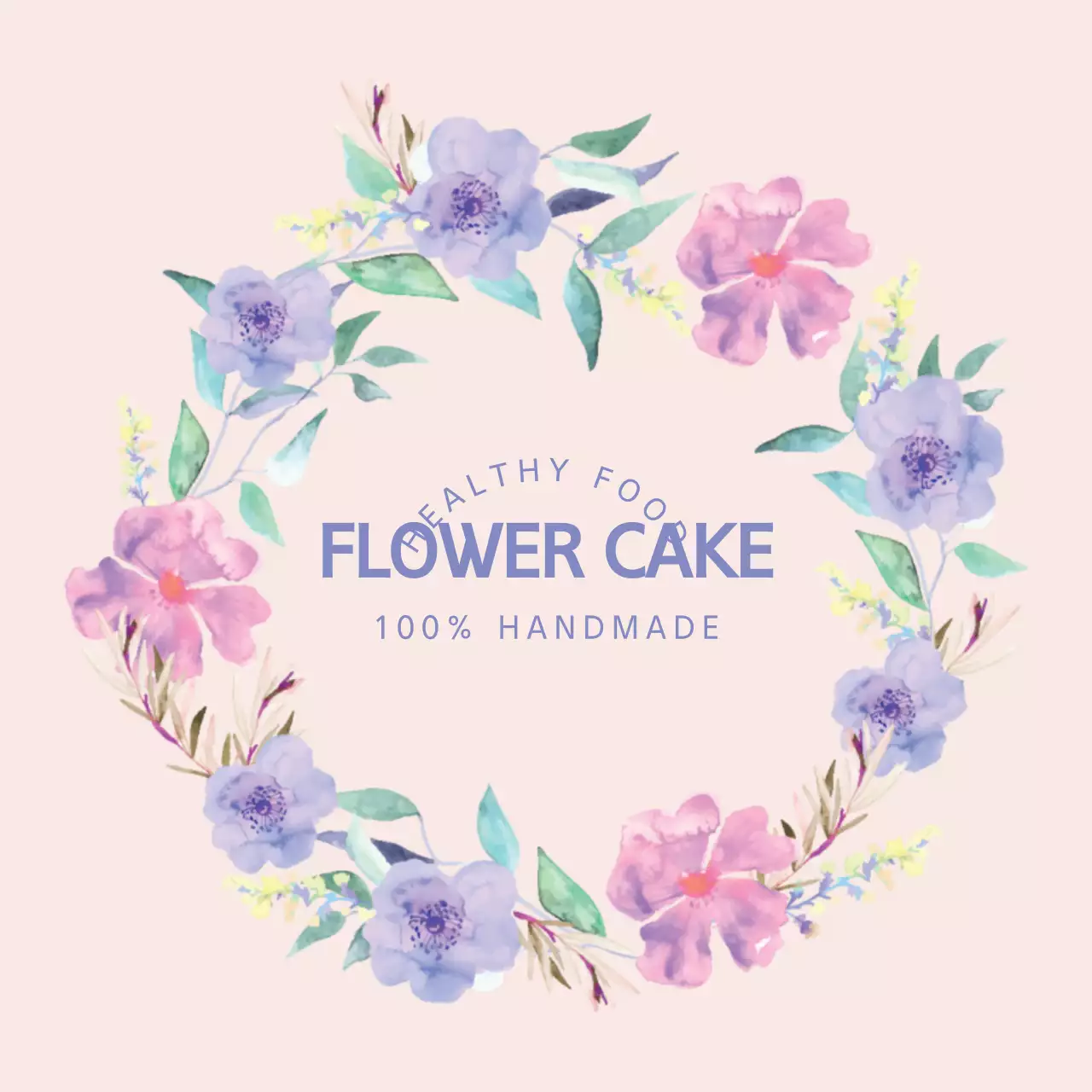 Biểu ngữ quảng cáo bánh hoa màu be