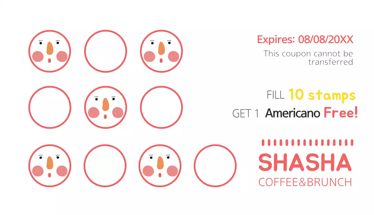 Yellow Playful Coffee Promotion Business Card