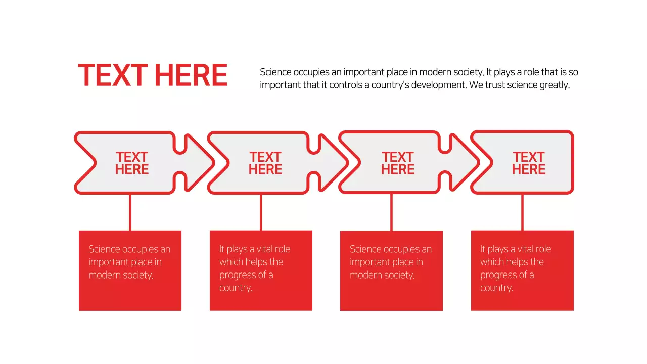 Red Modern Science Guideline Infographic