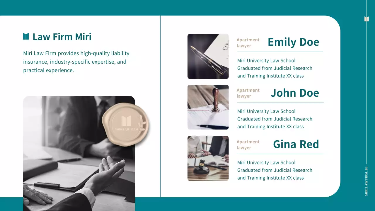 Teal Professional Tenant Meeting Promotion Presentation