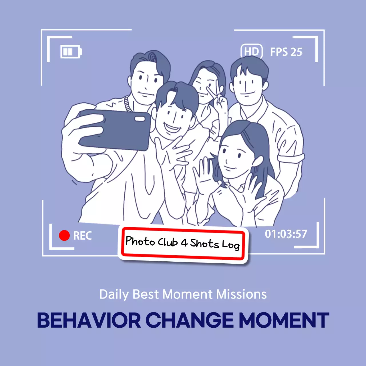 Purple Minimal Photo Club Invitation Instagram Post