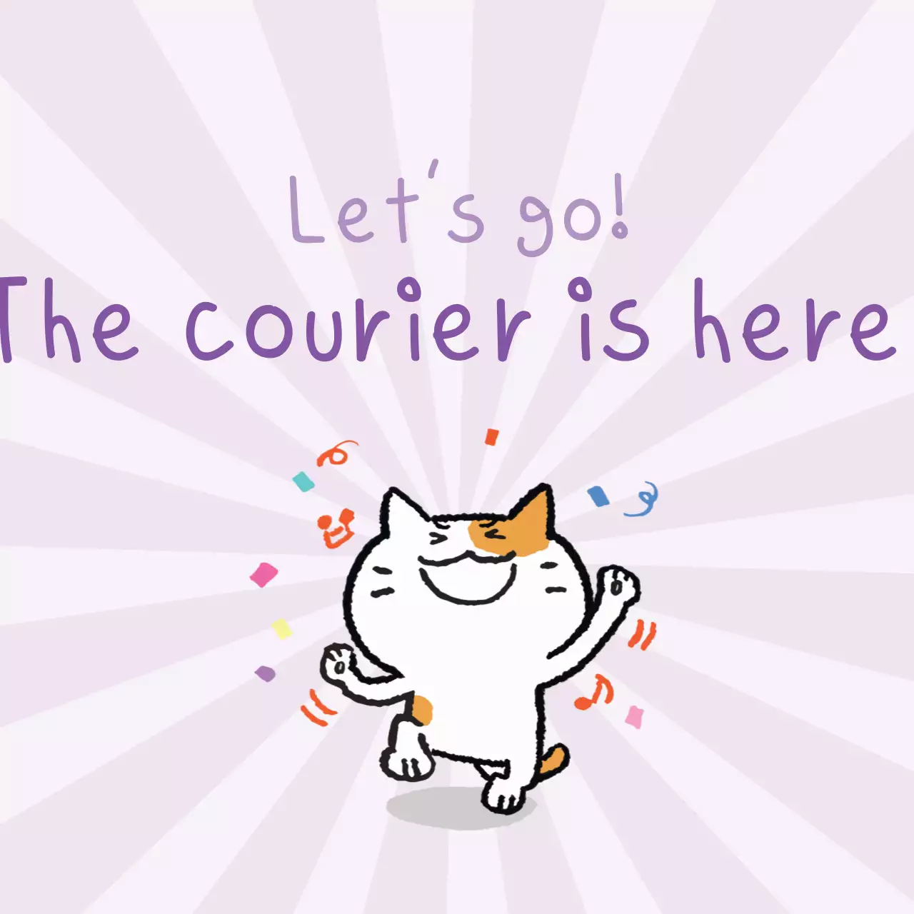 Purple Comic Courier Announcement Banner