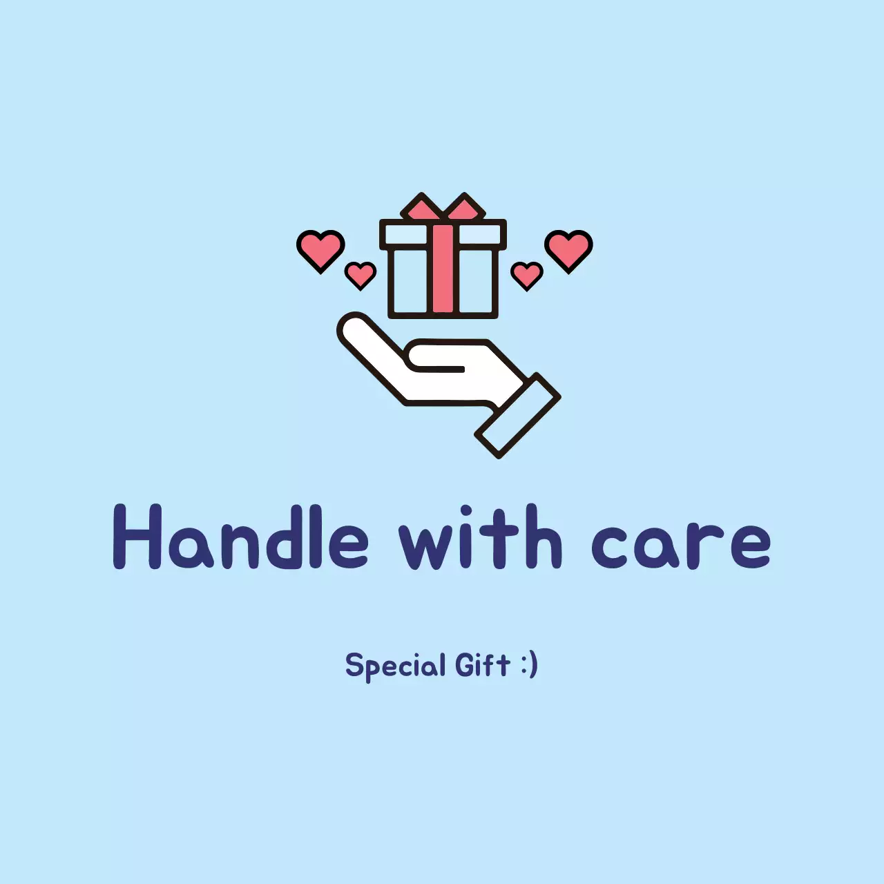 Blue Simple Gift Notice Banner