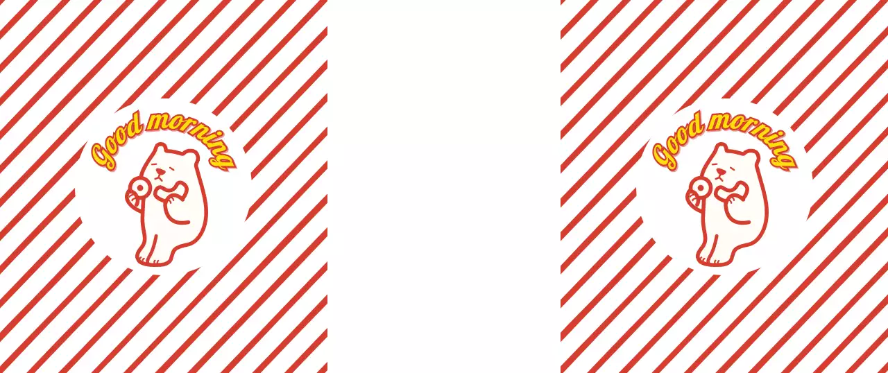 Cốc minh họa gấu thẳng