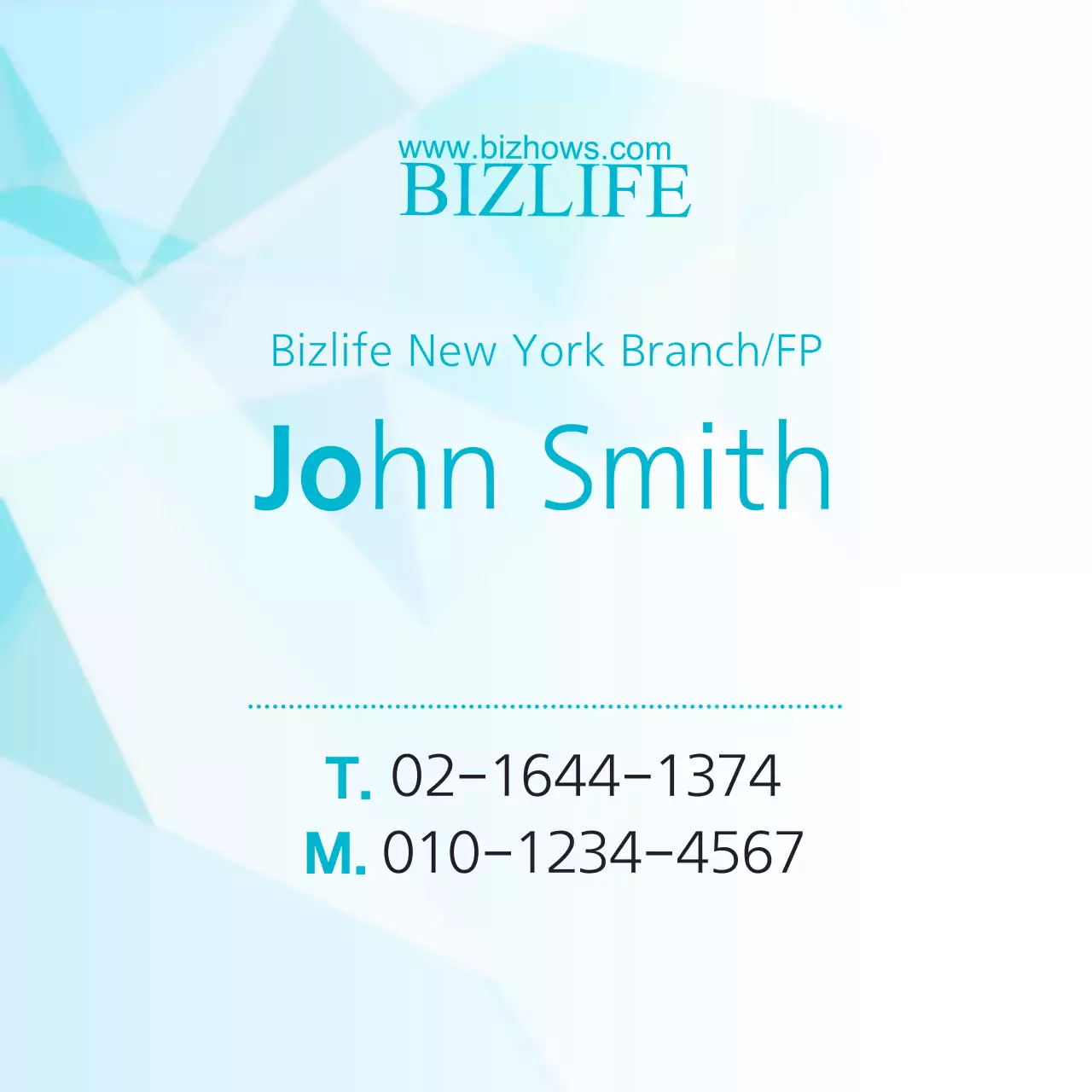 Blue Modern Business Card Banner