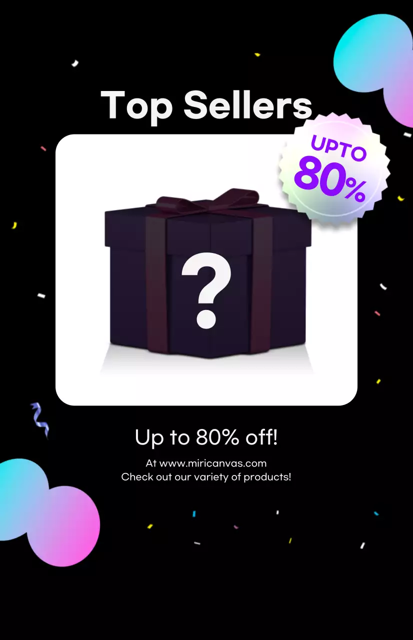 A party-ready sale in purple and black