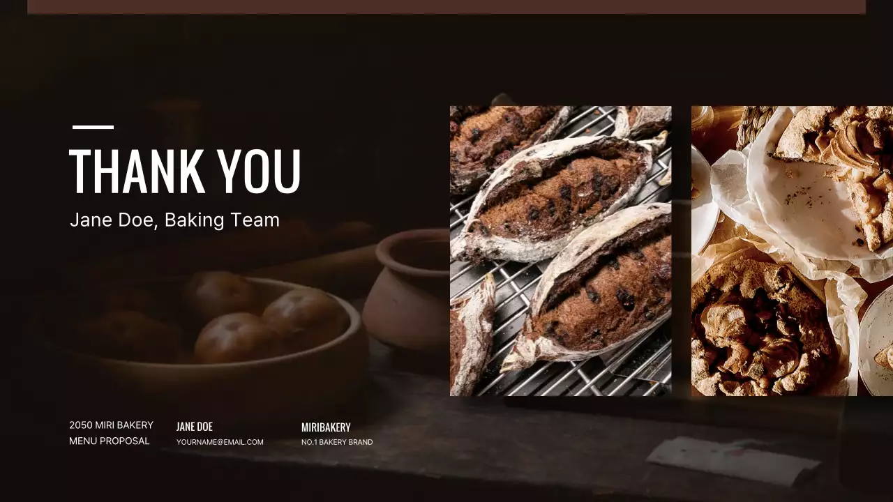 Brown Modern Bakery Proposal Presentation