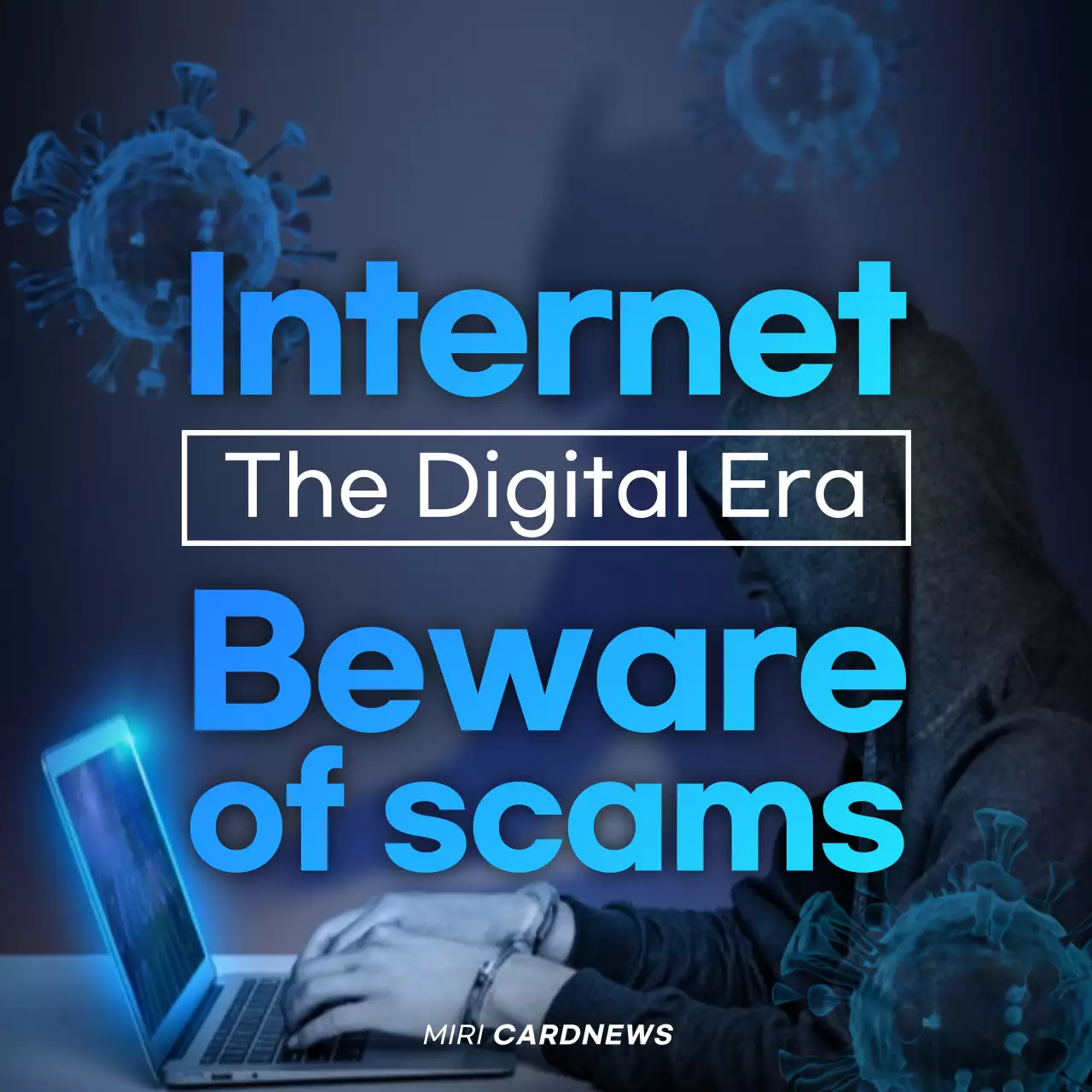 Blue Modern Internet Safety Guide Instagram Carousel