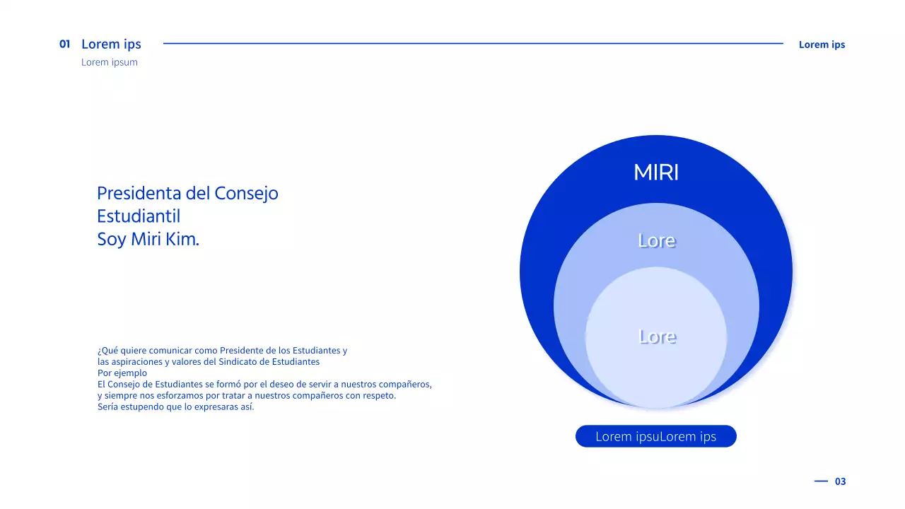 Plantilla de orientación Bluetone