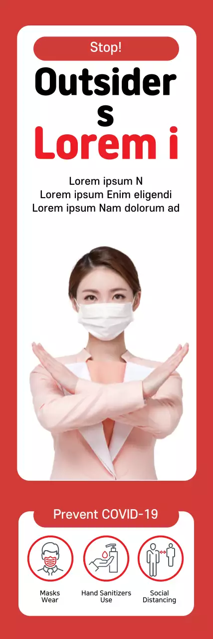 Red intense photo announcing restricted access to outsiders