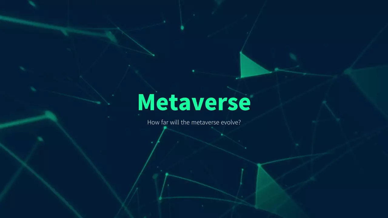 그린 퓨처리스틱 메타버스 프로모션 프리젠테이션