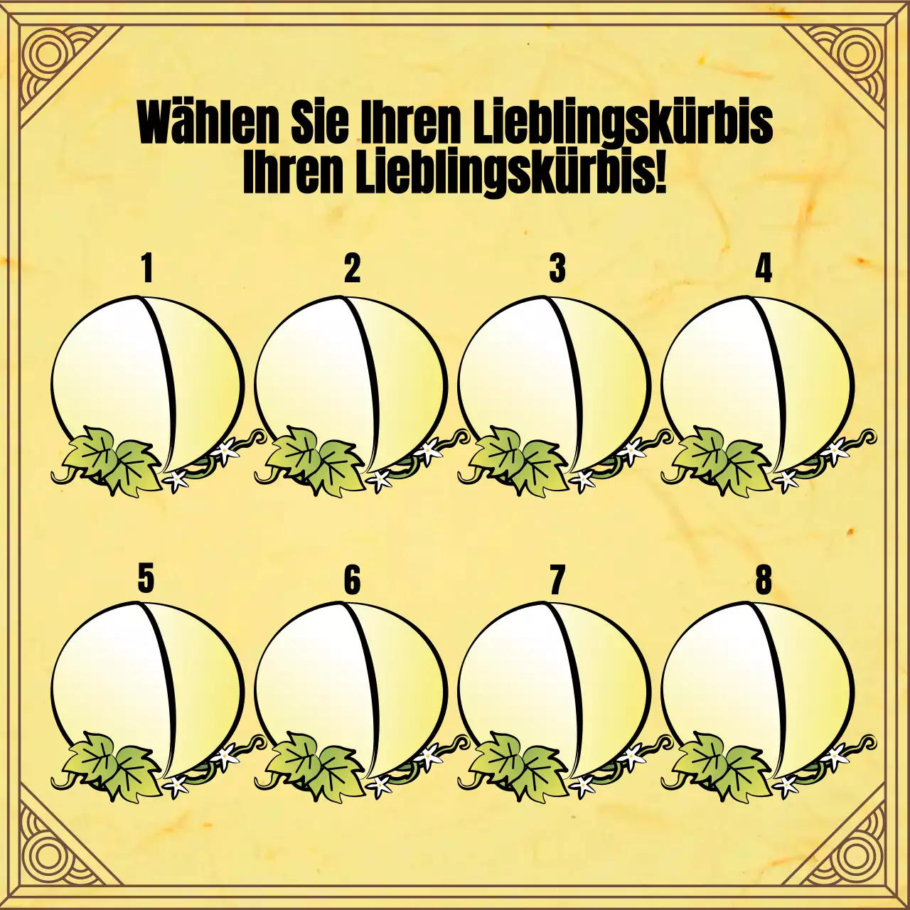 Neujahrs-Wahrsagerei mit der traditionellen gelben Kuh-Illustration