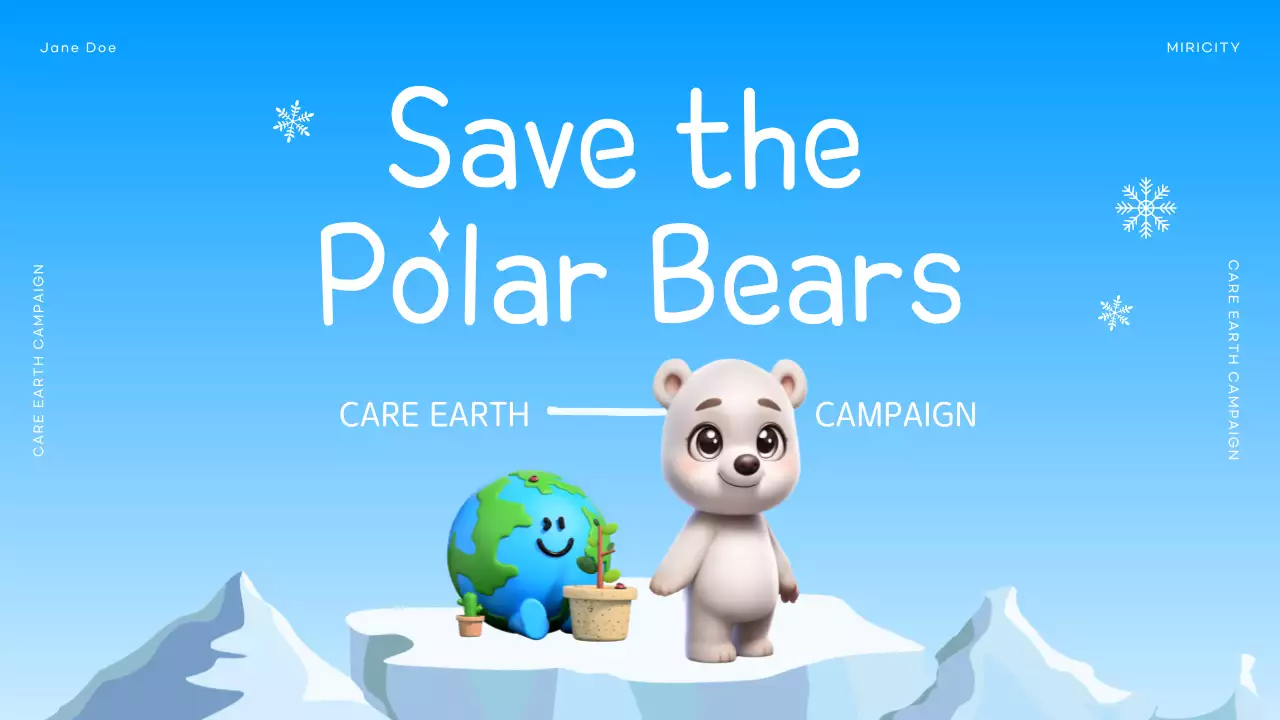 블루 모던 환경 가이드 프레젠테이션