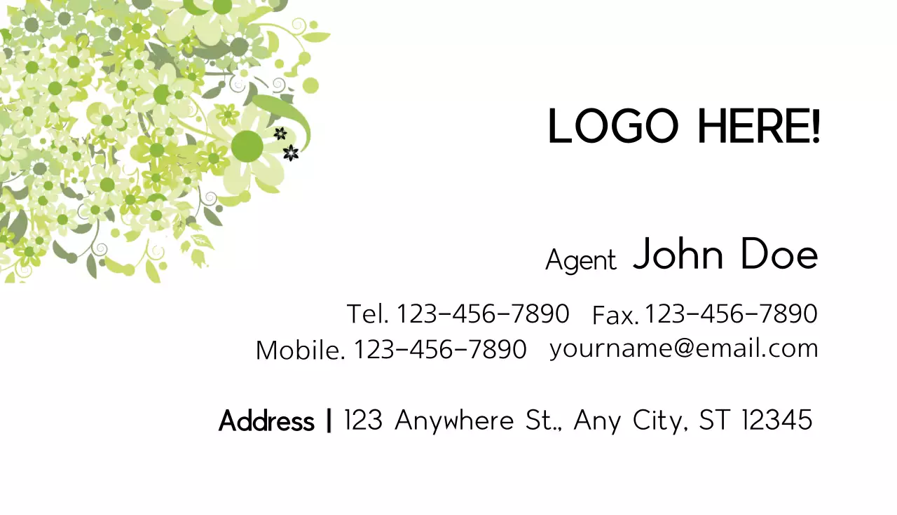 Annual Blue Business Card