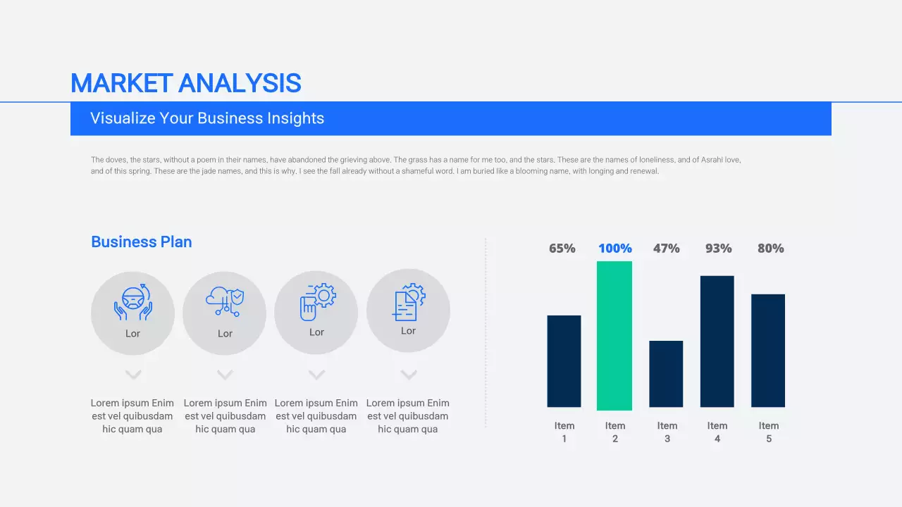 Blue Modern Business Plan Document Infographic
