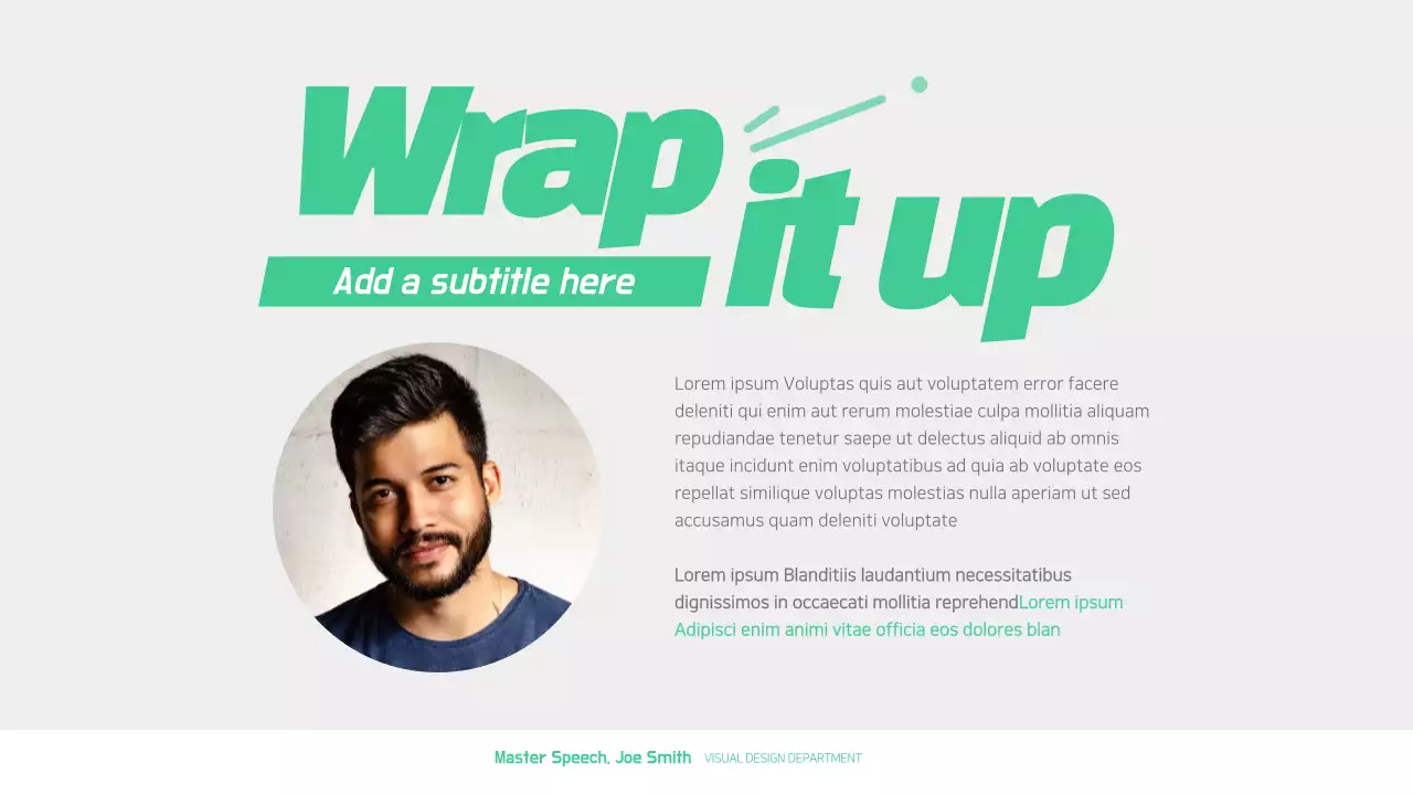 Presentasi Pidato Modern Berwarna-warni