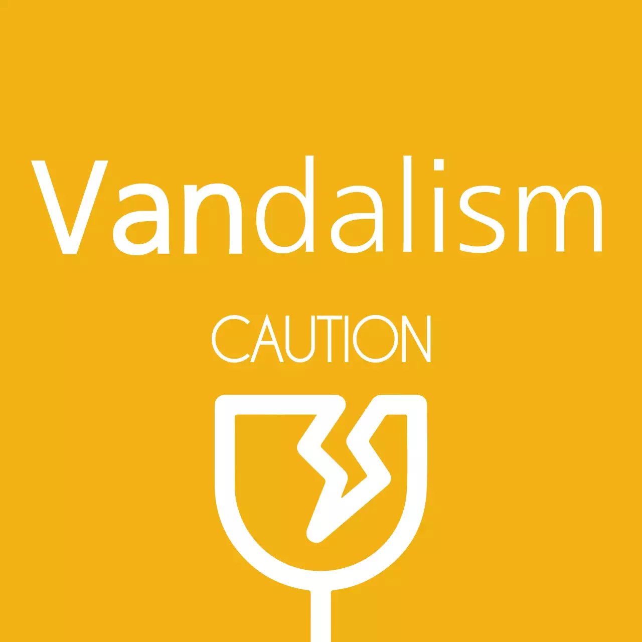 Yellow Minimal Caution Notice Banner