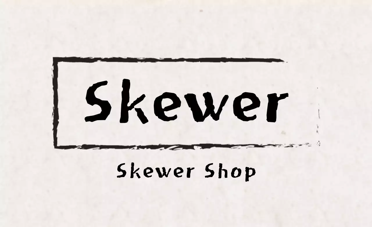 Banner de propaganda de espeto rústico preto