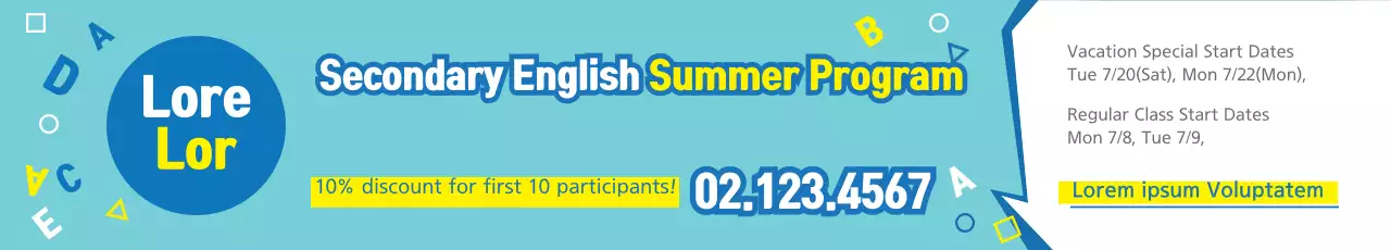 Escola de verão de Inglês Secundário