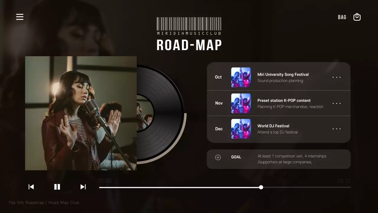 Black and red pop music circles explained