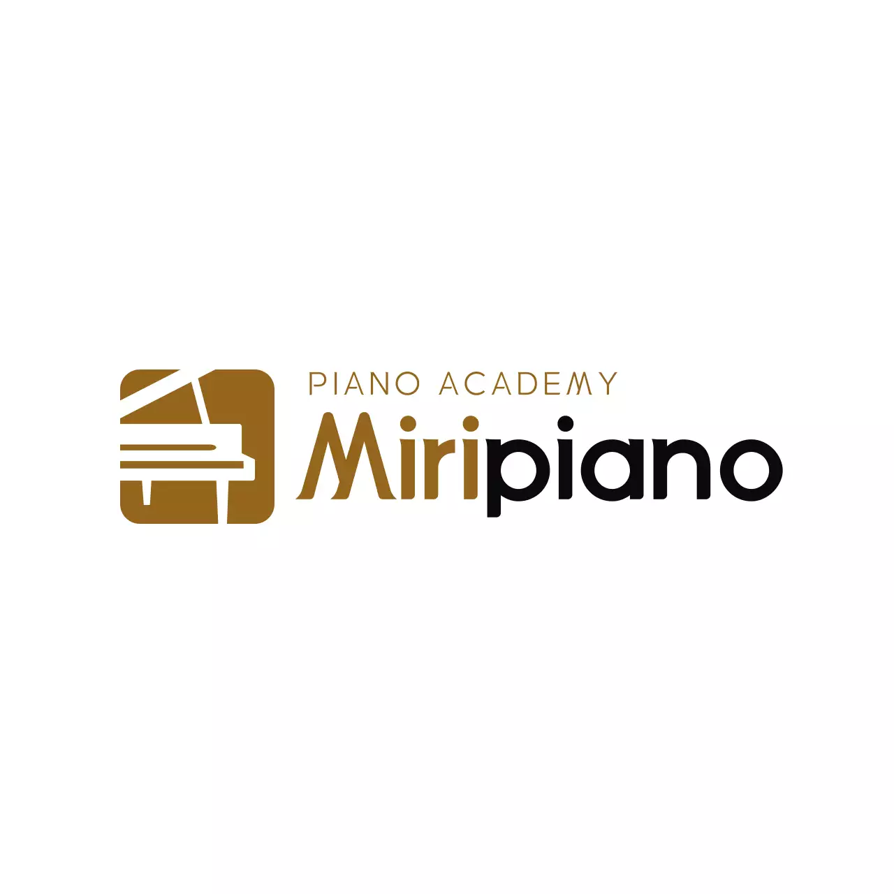 Gold Minimal Music Academy Logo