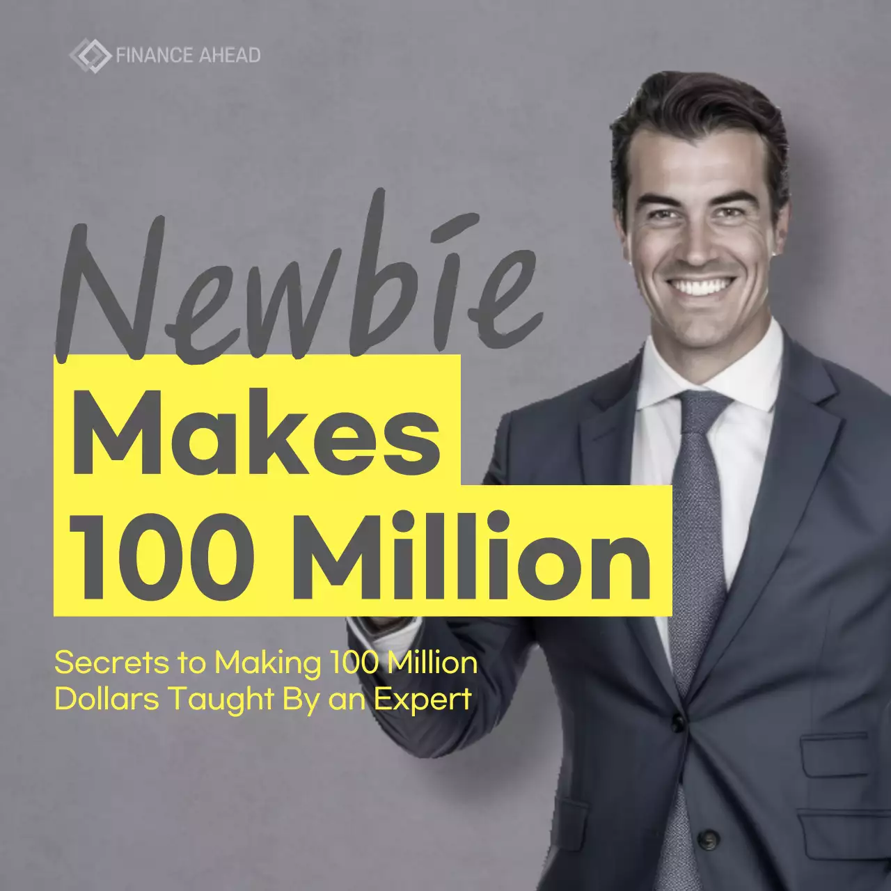 Grey Professional Finance Guide Social Media Post