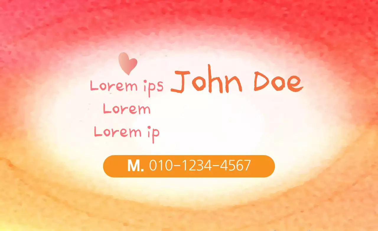 Pink Artistic Business Card Banner