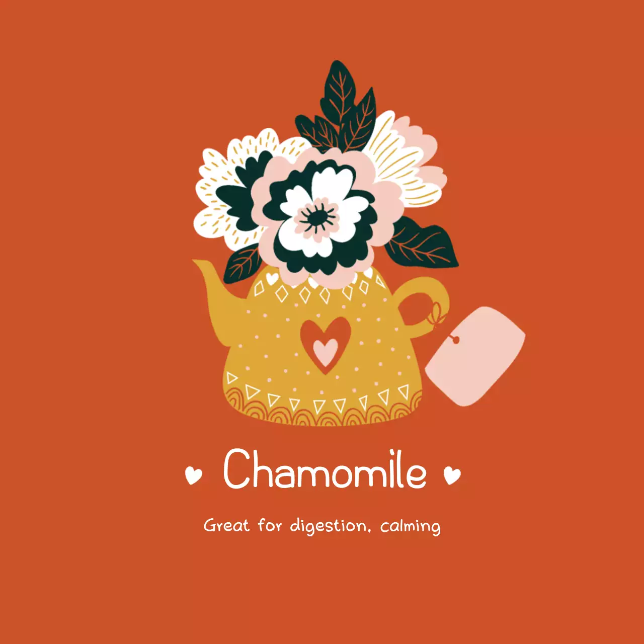 Orange Vintage Tea Promotion Banner
