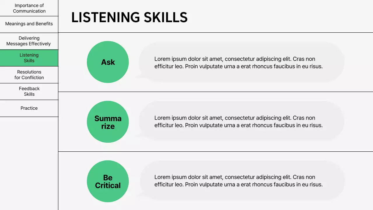 Green Minimal Communication Lecture Presentation