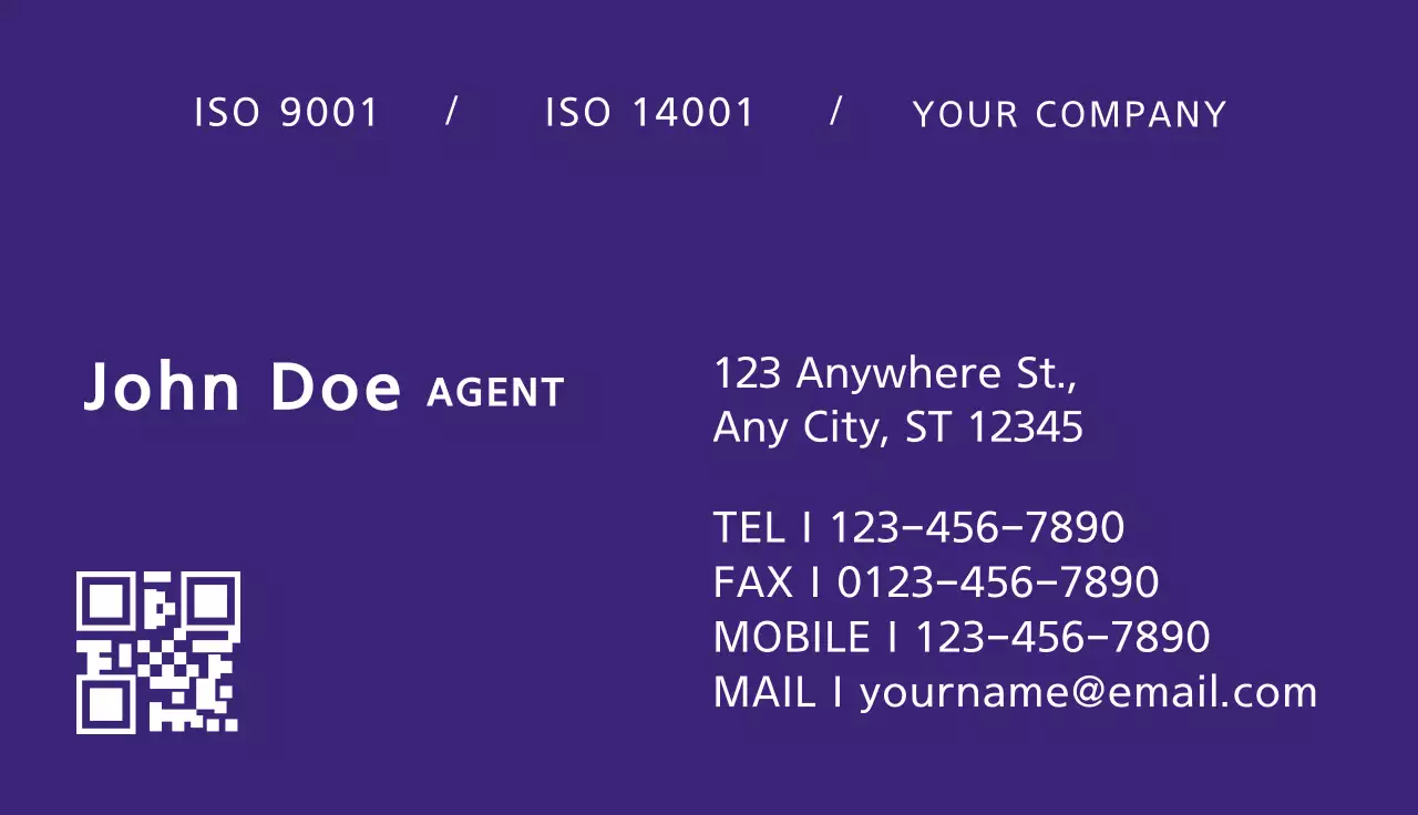 Purple Logo Clean Business