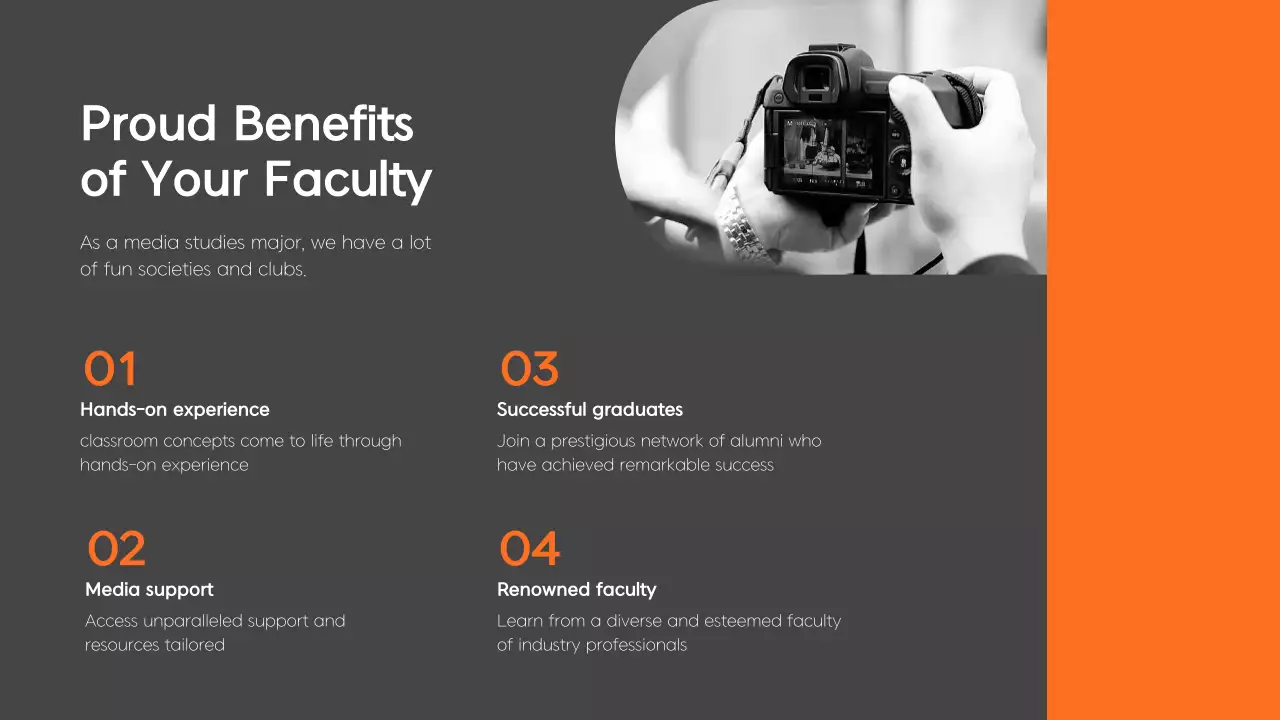 Orange Modern University Guide Presentation