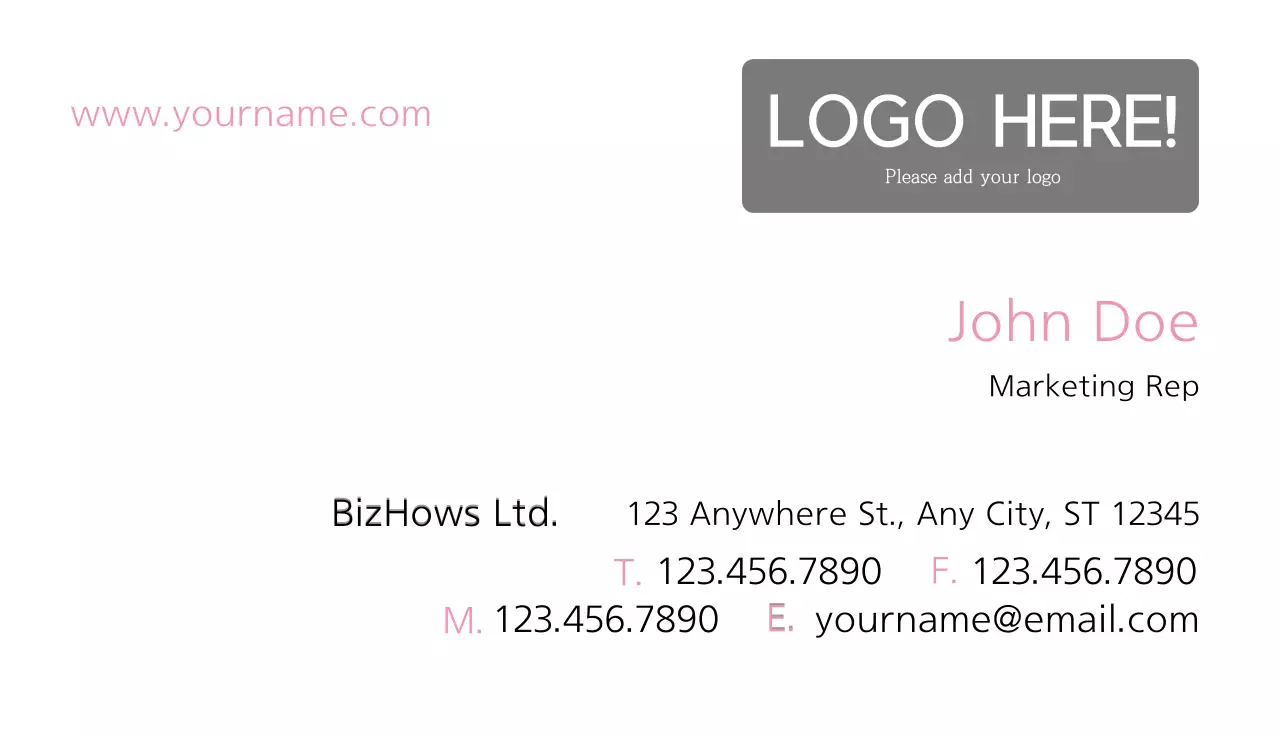 Simple Business CardWhite