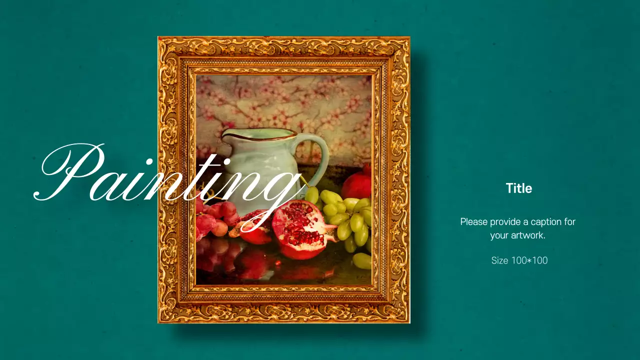 Gold Elegant Art Exhibition Presentation