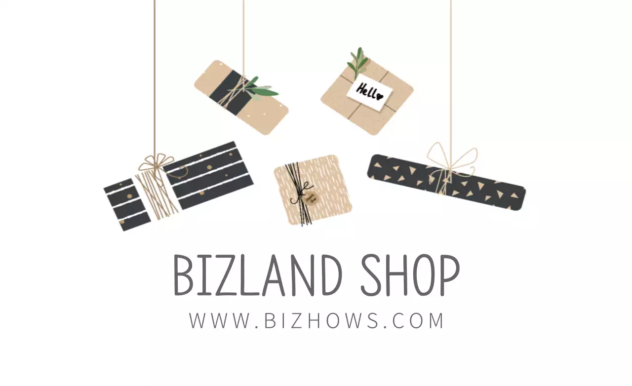 Banner de promoção de presente minimalista bege