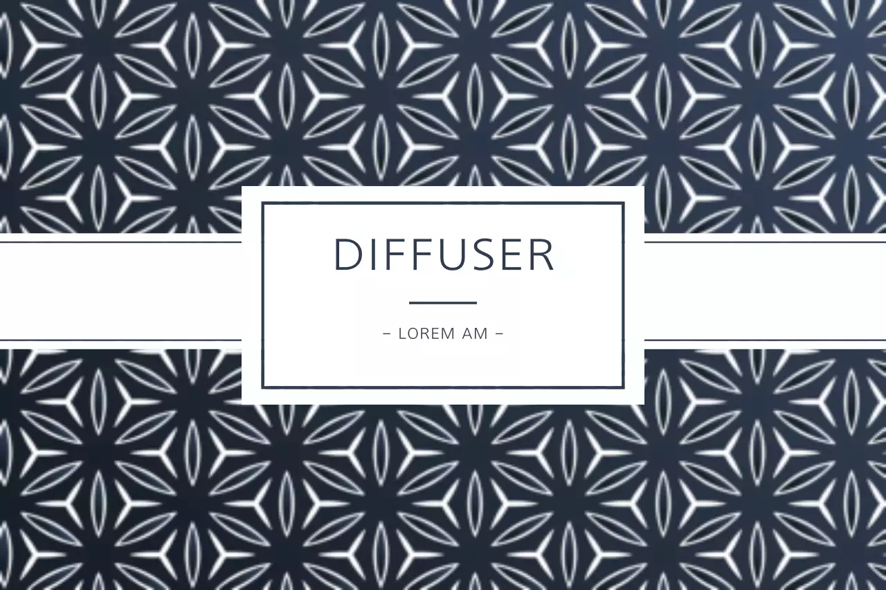 Navy Geometric Diffuser Advertisement Banner