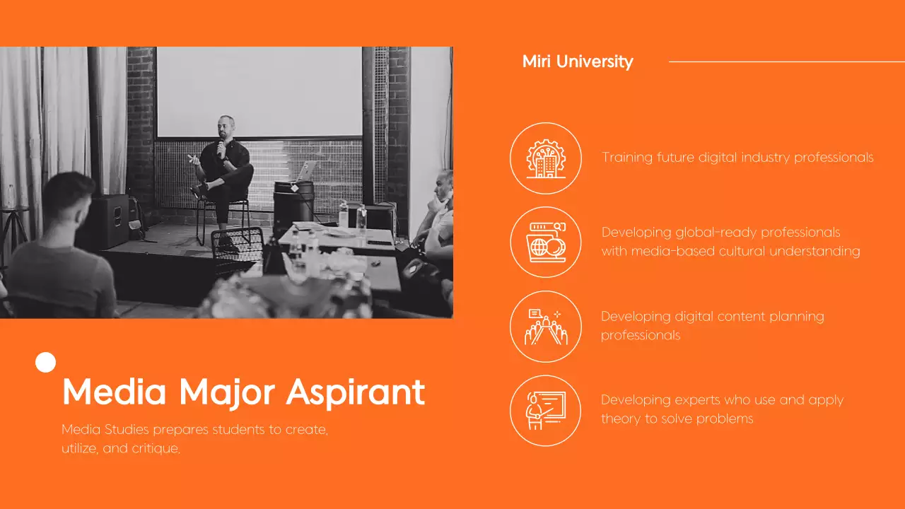 Orange Modern University Guide Presentation