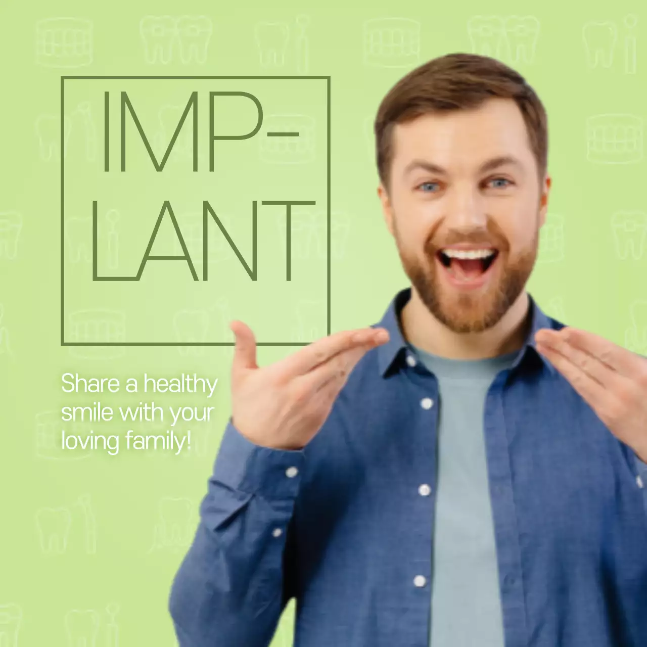 Teal Professional Dental Promotion Instagram Post