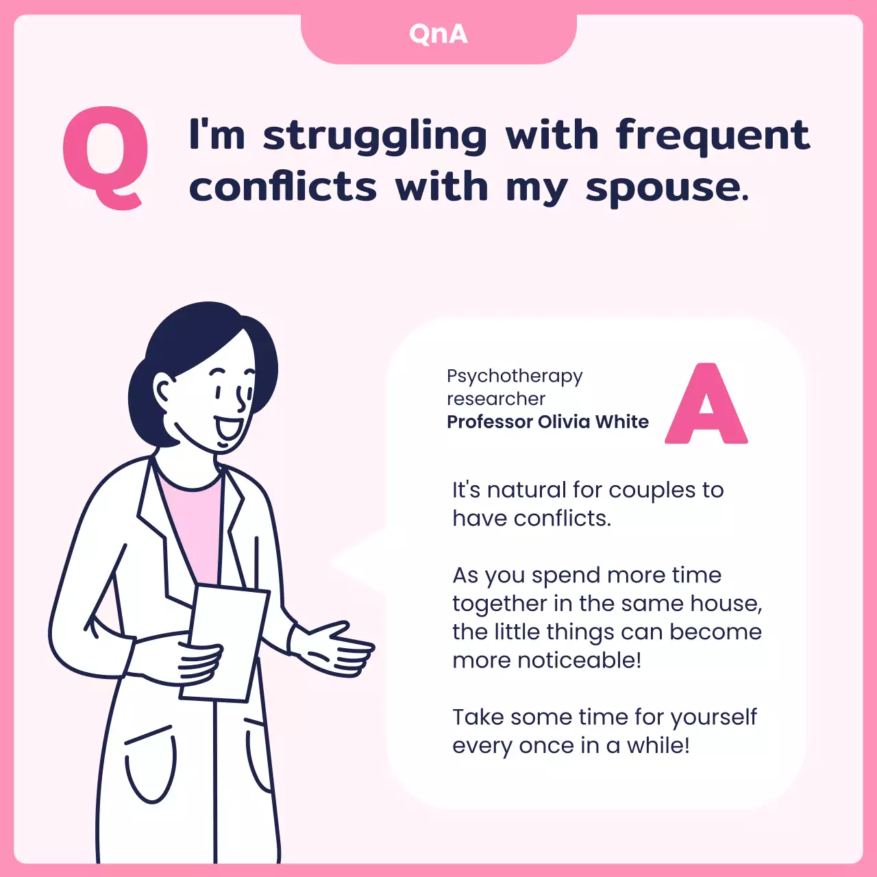 Pink Minimal Relationship Guide Instagram Carousel