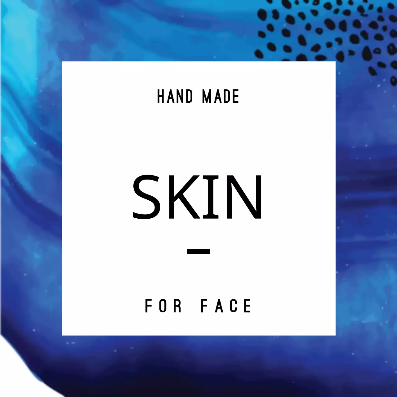 Spanduk Promosi Perawatan Kulit Modern Biru