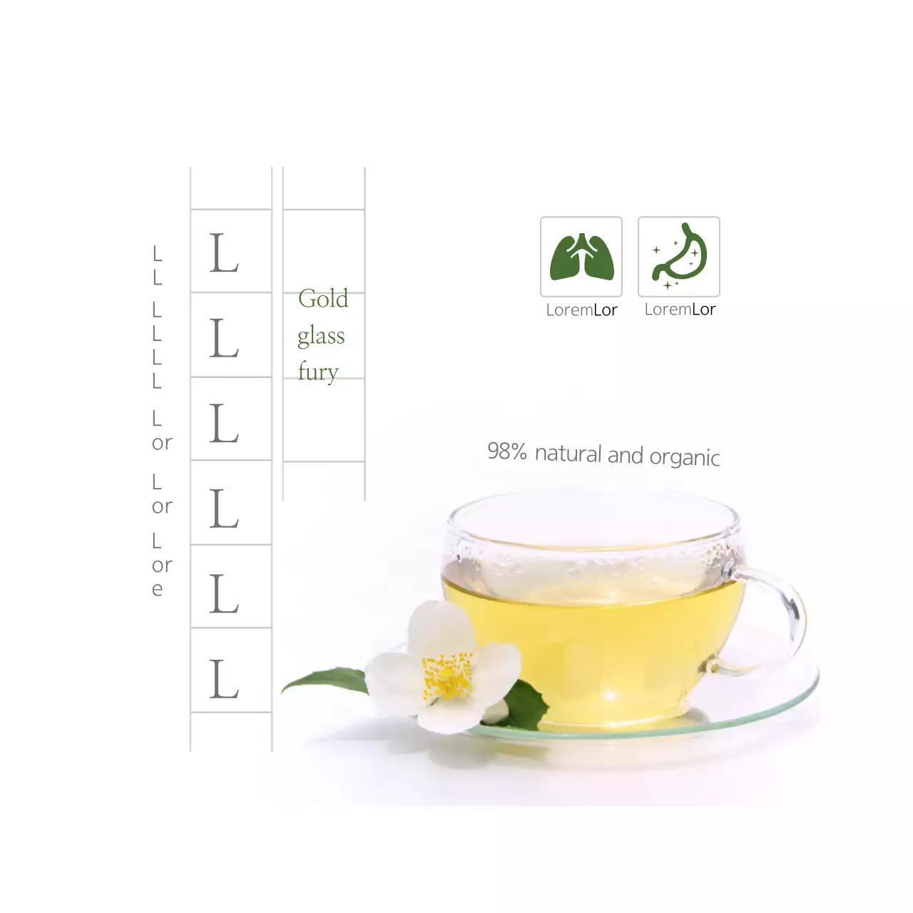 Gold Minimalist Tea Promotion Banner