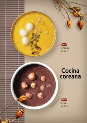 Promoción de un nuevo menú en un restaurante de wagyu hot pot