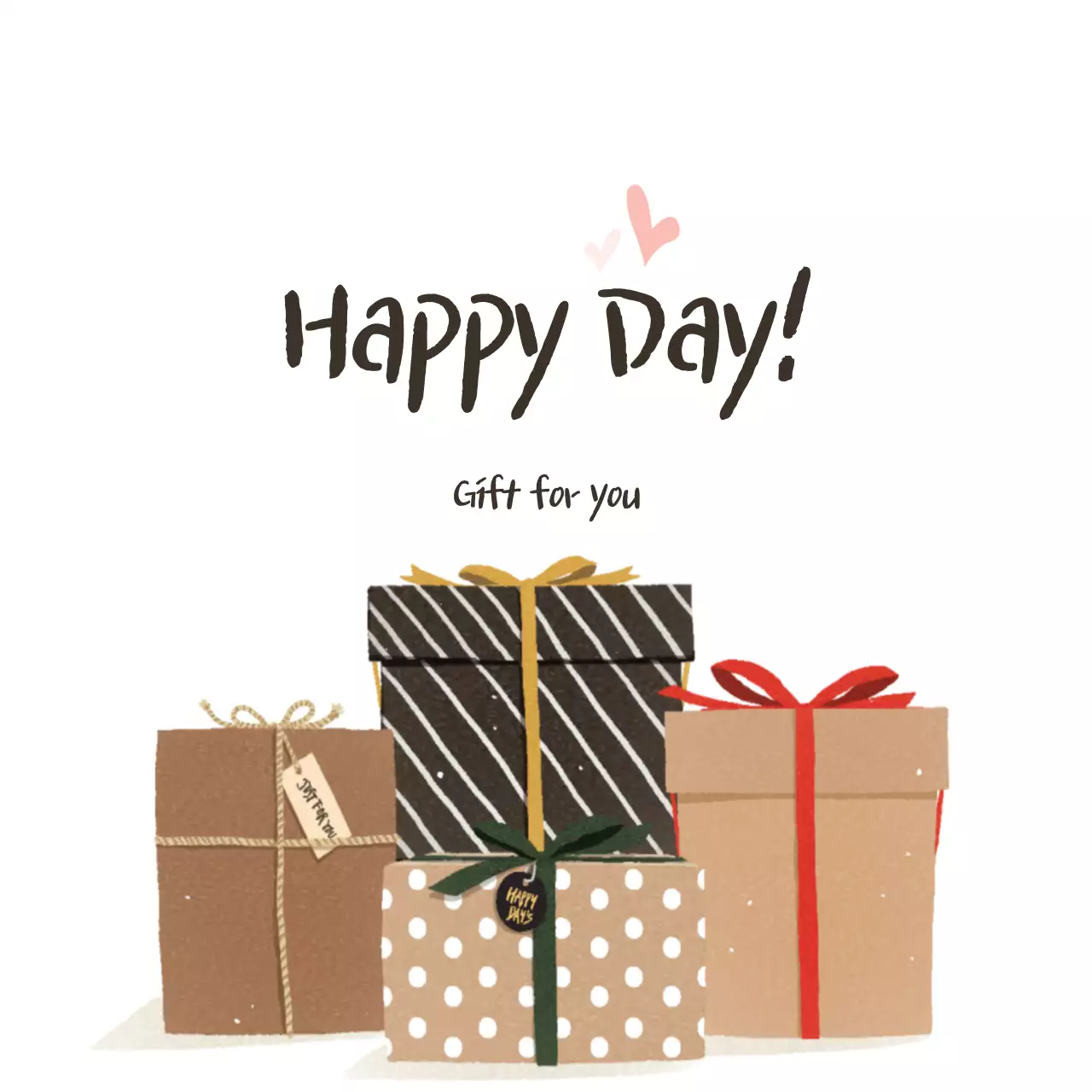 Brown Simple Gift Card Banner