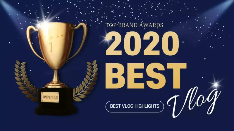 Navy Elegant Award Announcement YouTube Thumbnail