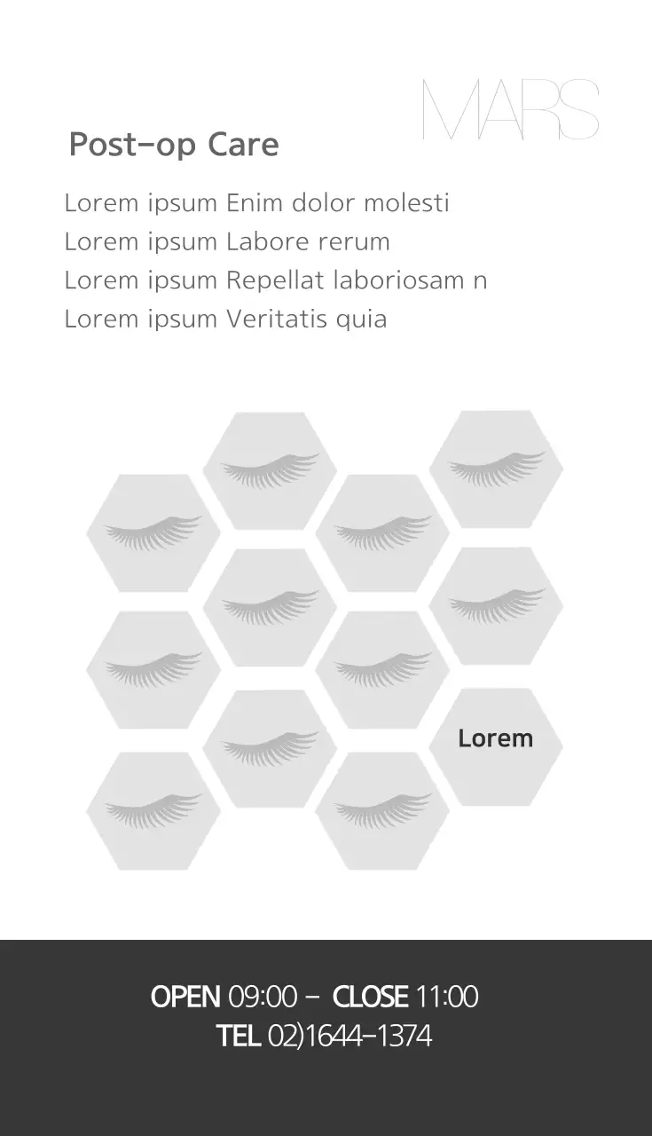 Kartu Nama Promosi Kecantikan Minimal Hitam