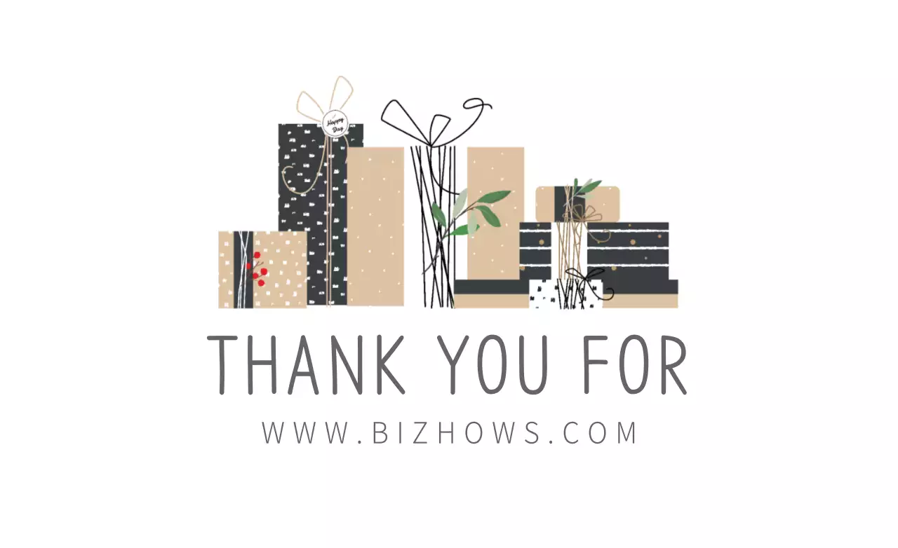 Banner de cartão de agradecimento minimalista bege