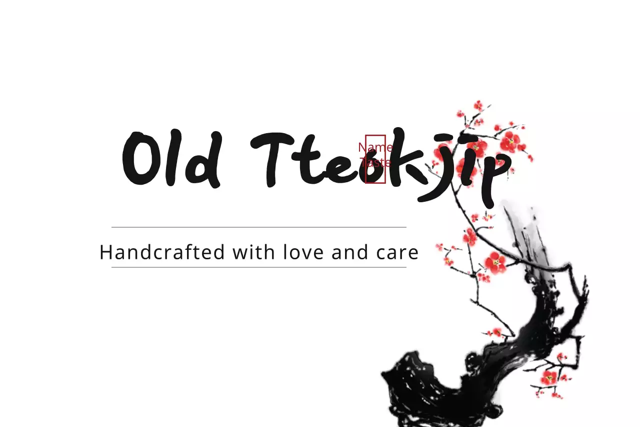 Black Traditional Handcrafted Invitation Banner