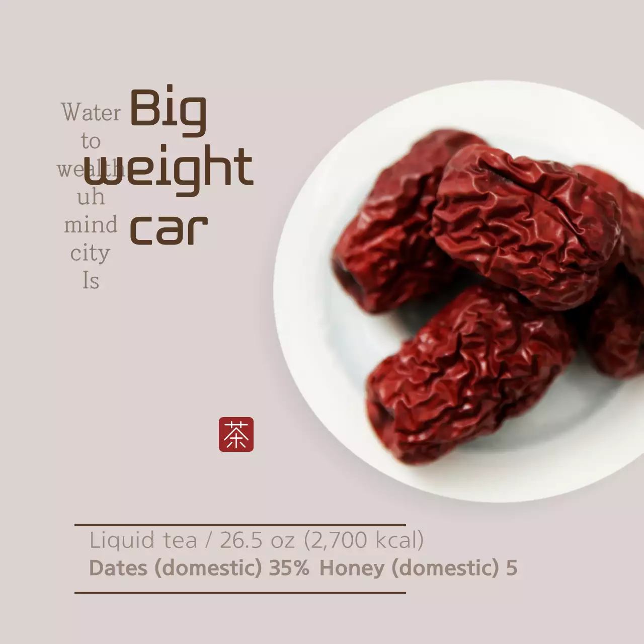 Spanduk Iklan Makanan Minimalis Beige