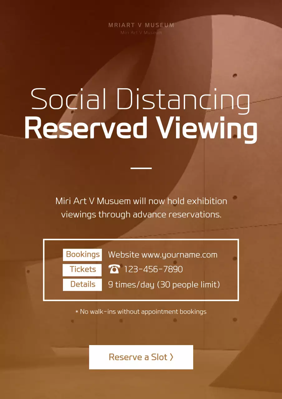 Green Modern Museum Announcement Poster