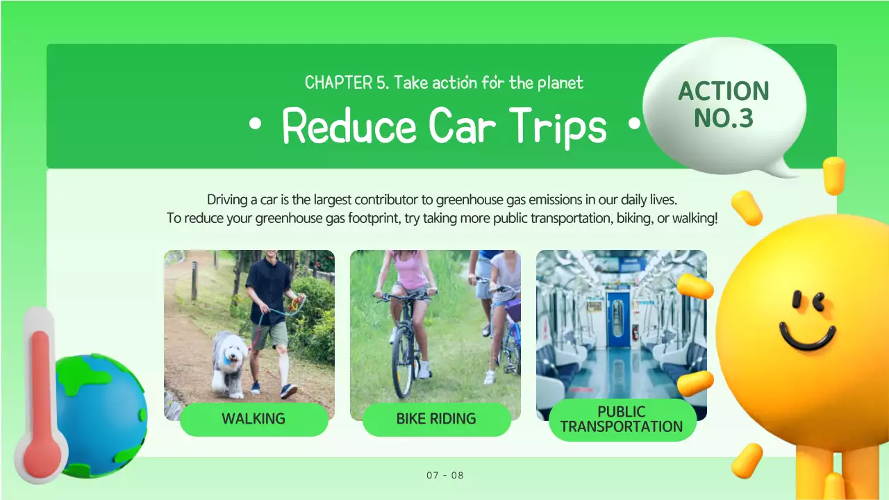 블루 모던 환경 가이드 프레젠테이션