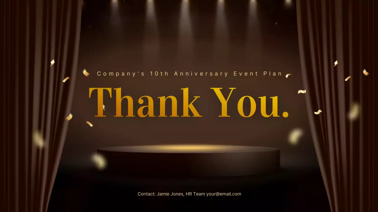 Brown Elegant Anniversary Plan Presentation